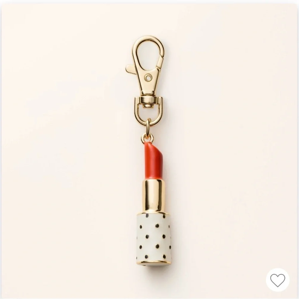 Kate Spade Lipstick Bag Charm Keychain new york x Target purse jewelry handbag